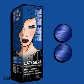 شامپو رنگساژ بد گرل | BAD GIRL رنگ BLUE DEVIL (آبی) حجم 150 میل