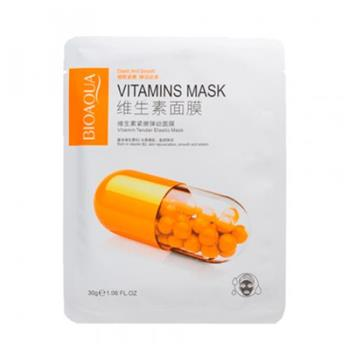 ماسک ورقه ای بیوآکوا حاوی ویتامین مدل نارنجی وزن 30 گرم