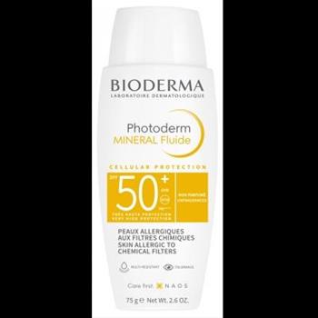 ضد آفتاب بایودرما | Bioderma مدل Photoderm Mineral Fluid SPF50 حجم 75 میل