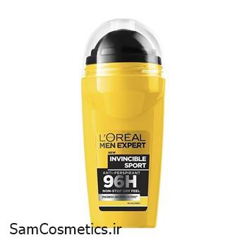 مام رول زیر بغل 96 ساعته لورآل | L'OREAL مدل Invincible Sport حجم 50 میل