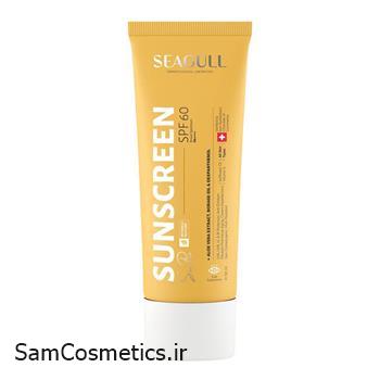 ضد آفتاب بی رنگ سی گل | SEAGULL مدل Sunpro SPF60 حجم 50 میل