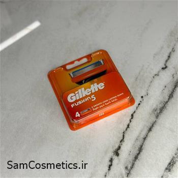 تیغ یدک ژیلت | GILLETTE مدل FUSION 5 بسته 4 عددی