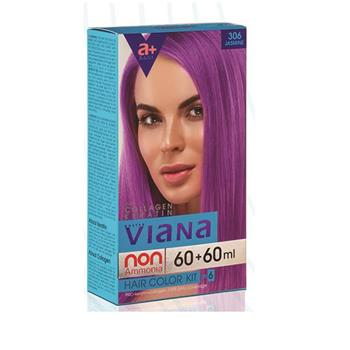 کیت رنگ مو ویانا Viana شماره 306 (یاسی) حجم 120 میل