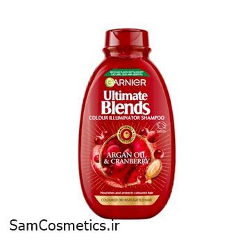 شامپو مو گارنیر | Garnier سری Ultimate Blends مدل Argan Oil & Cranberry حجم 400 میل