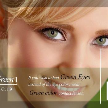 لنز رنگی فصلی ZeroSeven رنگ green 1 - 119