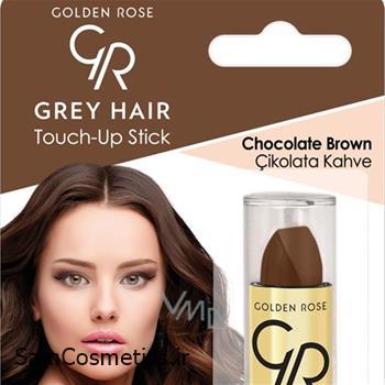 استیک پوشاننده موهای سفید گلدن رز | Golden Rose رنگ 08 Chocolate Brown