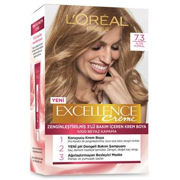 کیت رنگ مو لورآل | Loreal Excellence شماره 7.3 بلوند طلایی