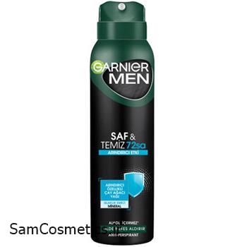 اسپری ضد تعریق مردانه گارنیر | Garnier مدل Saf & Temiz حجم 150 میل