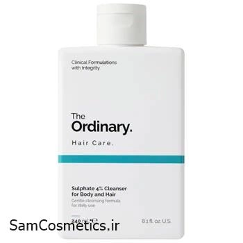 شامپو سر و بدن سولفات 4% اوردینری | ORDINARY حجم 240 میل