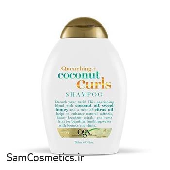 شامپو فری سولفات او جی ایکس | OGX مدل نارگیل مراقبت از موهای فر حجم 385 میل
