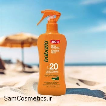اسپری برنزه کننده بدن باباریا | Babaria Solar Spf 20 | تثبیت کننده رنگ پوست حجم 300 میل