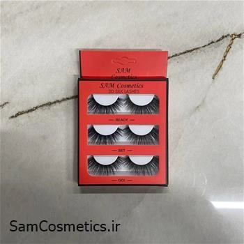 مژه مصنوعی 3 جفتی سام کازمتیکز | Sam Cosmetis کد SD80