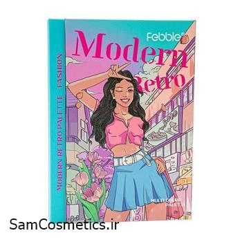 پالت سایه ، رژگونه و هایلایتر مسافرتی کتابی فبل | Febble کد Retro