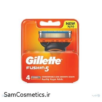 تیغ یدک ژیلت | GILLETTE مدل FUSION 5 بسته 4 عددی