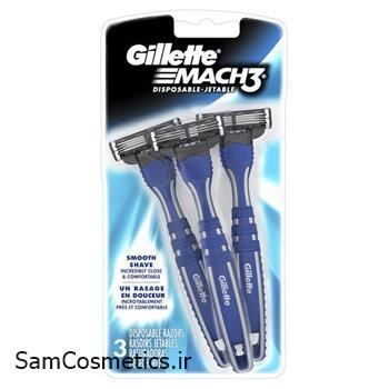 تیغ اصلاح مردانه ژیلت | gillette مدل Mach3 بسته 3 تایی