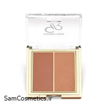 رژگونه 2نایی گلدن رز | Golden Rose مدل ICONIC کد 05 WARM PEARL