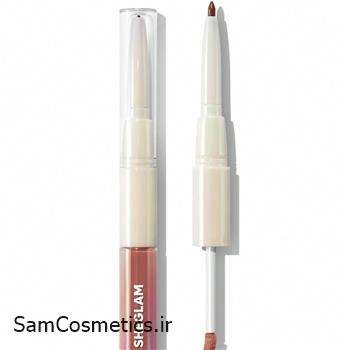 خط لب و لیپ گلاس (برق لب) دوطرفه شیگلم | SHEGLAM رنگ CASE X CASE