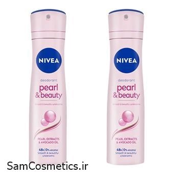 اسپری ضد تعریق زنانه نیوا مدل Pearl & Beauty حجم 150 میل | NIVEA Pearl & Beauty