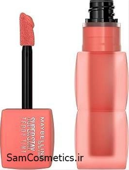 رژ لب مایع میبلین Teddy Tint | تینت لب میبلین | کد 25 baby tee