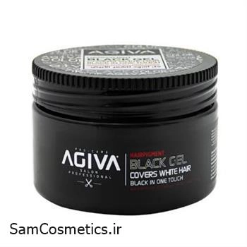 ژل مو مشکی آگیوا پوشاننده موهای سفید 250 میل | AGIVA BLACK GEL | مناسب انواع مو