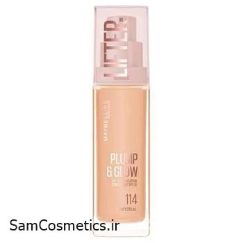 کرم پودر میبلین Lifter Plump & Glow شماره 114 حجم 30 میل | Maybelline Lifter Plump & Glow Foundation