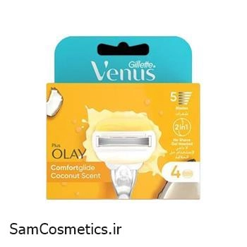 تیغ یدک خود تراش 4عددی زنانه ژیلت | GILLETTE مدل OLAY