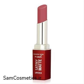 رژ لب جامد گلدن رز | Golden Rose Velvet Matte | کد 06 Peach Amber