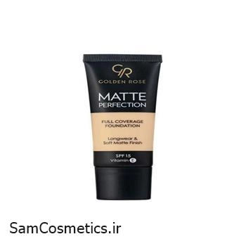 کرم پودر مات گلدن رز | Golden Rose Matte Perfection | کد Natural 02