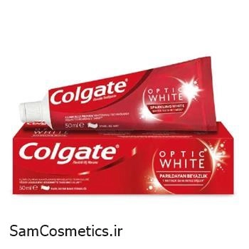 خمیر دندان سفید کننده کلگیت | Colgate مدل Optic White حجم 50 میل