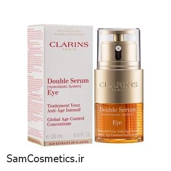 دابل سرم دور چشم کلارنس | Clarins Double Serum Eye Global |  ضد پیری حجم 20