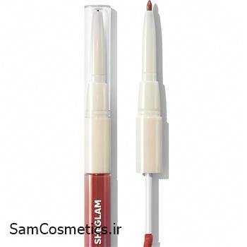 خط لب و لیپ گلاس (برق لب) دوطرفه شیگلم | SHEGLAM رنگ Judgey Much