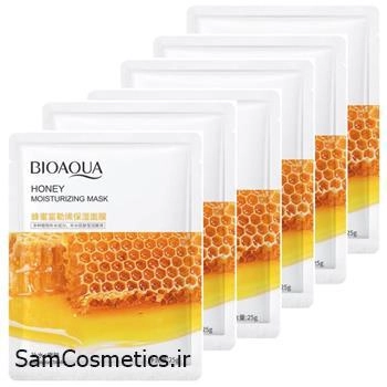 ماسک ورقه ای آبرسان بیوآکوا | BIOAQUA عصاره عسل حجم 25 گرم
