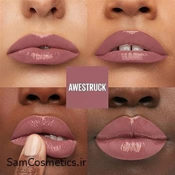 رژ لب مایع میبلین | Maybelline مدل SuperStay Vinyl Ink رنگ 110 AWESTRUCK