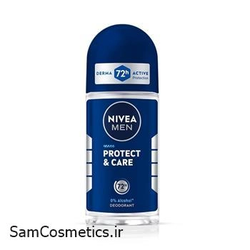 مام رول زیر بغل مردانه نیوا مدل Proteect & Care حجم 50 میل | Nivea Deodorant Roll-On | ضد تعریق