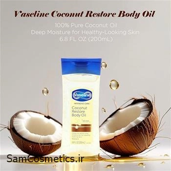 روغن بدن وازلین Coconut Restore حجم 200 میل | Vaseline