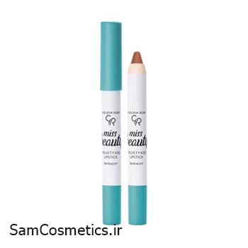 رژ لب مدادی مات گلدن رز | Golden Rose مدل Velvety Kiss کد 06