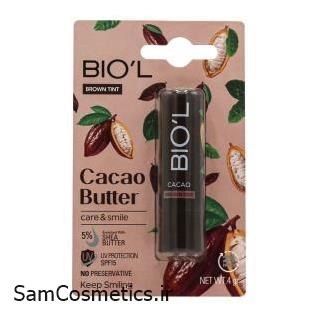 بالم لب رنگی بیول مدل کره کاکائو SPF15 وزن 4.8 گرم | BIOL Lip Balm