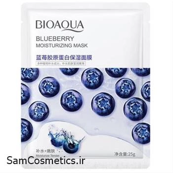 ماسک ورقه ای بیوآکوا | Bioaqua ضد پیری مدل بلوبری حجم 30 میل