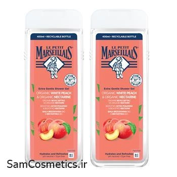 شامپو بدن 2تایی لی پتیت مارسلیاس رایحه هلو 400 میل | Le Petit Marseillais