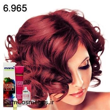 رنگ مو فیوژن کالر مارال 6/965 رنگ تمشکی