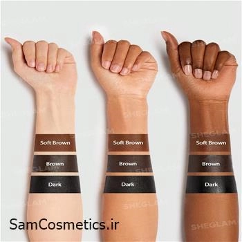 کیت ژل خط چشم و ابرو سه رنگ شیگلم | SHEGLAM Streamline Brow & Eyeliner Gel