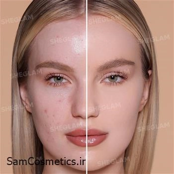 پنکیک فشرده مات شیگلم رنگ Porcelain حجم 11 گرم | Sheglam Skin-Focus High Coverage Powder Foundation