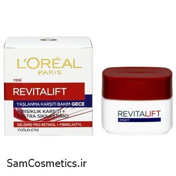 کرم شب لورال | L'OREAL سری رویتالیفت ضد پیری