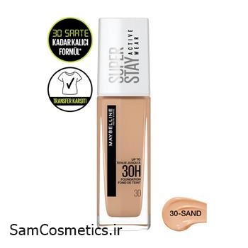 کرم پودر میبلین سری Super Stay شماره 30-sand
