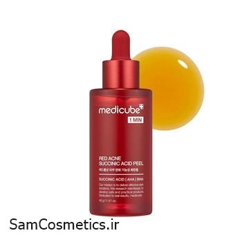 سرم لایه‌بردار مدی کیوب مدل Red Succinic Acid 21% حجم 40 گرم | MEDICUBE