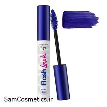 ریمل رنگی گلدن رز رنگ ROYAL BLUE (آبی تیره) حجم 9 میل | Golden Rose Flash Lash Colored Mascara