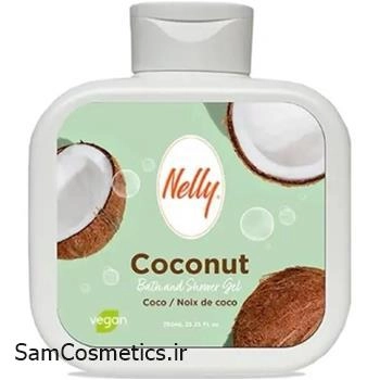 شامپو بدن نلی | NELLY BATH & SHOWER GEL | رایحه نارگیل حجم 750 میل