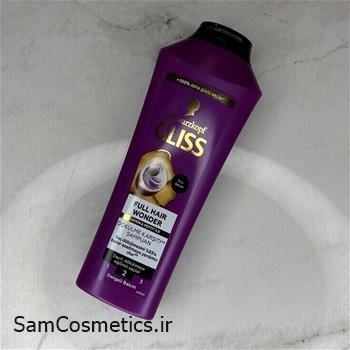 شامپو تقویت کننده گلیس | Gliss مدل FULL HAIR WONDER مناسب موهای ضعیف حجم 400 میل