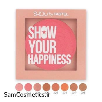 رژگونه تکی پاستل مدل Show Your Happiness شماره 206 Brave | Pastel