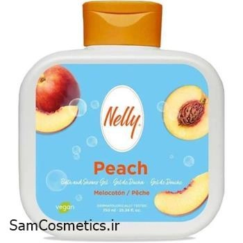 شامپو بدن نلی | NELLY BATH & SHOWER GEL | رایحه هلو حجم 750 میل